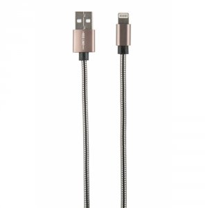 Кабель для iPod, iPhone, iPad RedLine S7 USB - 8-pin, металлическая обмотка, черный (УТ000012472)