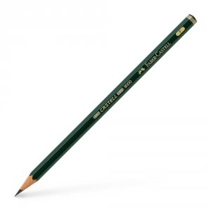 Заточенный чернографитный карандаш Faber-Castell Castell 9000 (119010)