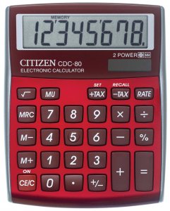 Настольный калькулятор Citizen CDC-80RDWB (4562195132882)