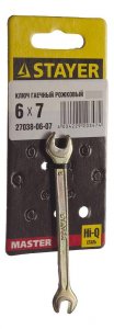 Гаечный рожковый ключ Stayer 27038-06-07