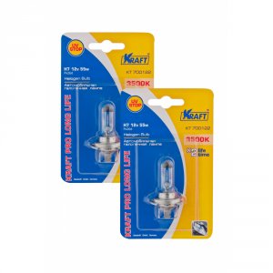 Лампа автомобильная Kraft Н7 12v55w PX26d Pro Long Life, 2 шт (KT 700226)