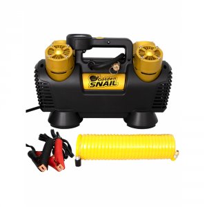 Четырехпоршневой автомобильный компрессор Golden Snail Ураган (черно-желтый) (GS9229)