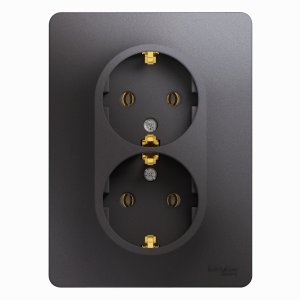 Двухместная розетка Schneider Electric GLOSSA (GSL001324)