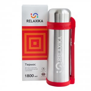 Универсальный стальной термос для еды и напитков Relaxika 201 (R201.1800.1)