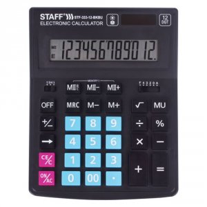 Настольный калькулятор Staff PLUS STF-333-BKBU (250461)