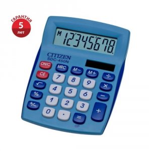 Настольный калькулятор Citizen SDC-450NBLCFS (4562195134299)
