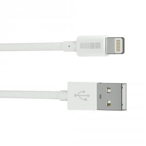 Кабель для iPod, iPhone, iPad InterStep Apple Lightning - USB 2.0, 1 м, White (IS-DC-IPH5MFIWT-000B201)