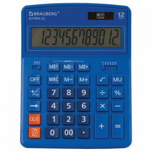 Настольный калькулятор BRAUBERG EXTRA-12-BU (250482)