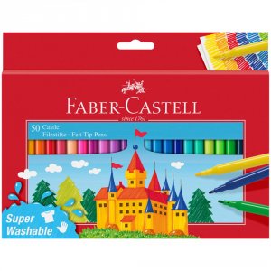 Смываемые фломастеры Faber-Castell Замок (554204)