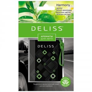 Подвесное ароматическое саше для автомобиля DELISS Harmony 24 New design A (AUTOS006.04/01)