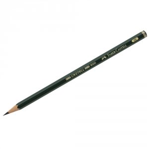 Заточенный чернографитный карандаш Faber-Castell Castell 9000 (119006)
