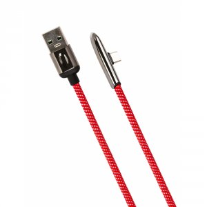 Дата-кабель USAMS U34 USB-A/C, с индик.боковой, Red (УТ000019975) (SJ363USB02 УТ000019975)