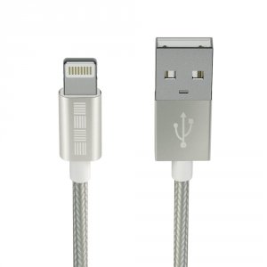 Кабель InterStep Lightning iPhone/iPad/iPod, 2 м, Silver (IS-DC-IP5MFIMSL-200B201)