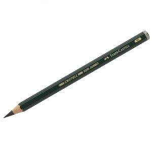 Заточенный чернографитный карандаш Faber-Castell Castell 9000 Jumbo (119306)