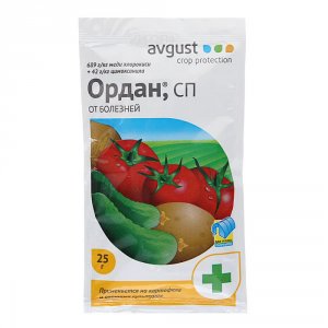 Лекарство от болезней для томатов огурцов и картофеля Avgust Ордан 25 г (A00047)