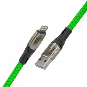 Кабель для iPhone, iPad, Air GCR USB-A/Lightning 1.7м, Mercedes Green (52785) (VIV52I785)