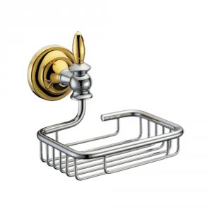 Металлическая мыльница Melana MLN-820012 Хром Золото
