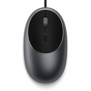 Мышь Satechi Проводная компьютерная Satechi C1 USB-C Wired Mouse. Цвет серый космос. (ST-AWUCMM)