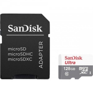 Карта памяти micro SDXC SanDisk Ultra SDSQUNB-128G-GN6TA Class 10 128Gb