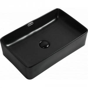 Накладная керамическая раковина Aquanet Perfect-3-MB 55 273676 Черная матовая