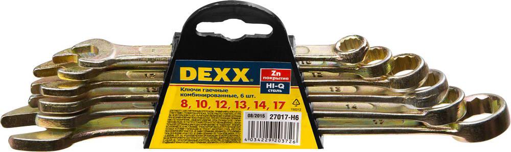 Набор ключей DEXX 27017-h6 (8 - 17 мм)