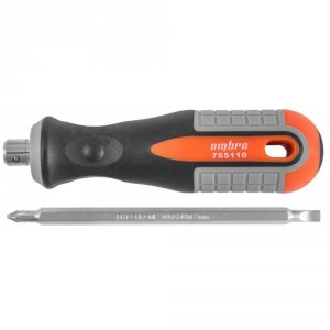 Стержневая двусторонняя отвертка Ombra 755110 ROUND GRIP (55774)
