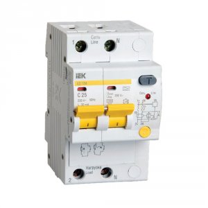 Дифференциальный автоматический выключатель тока Iek Mad12-2-025-c-030 (MAD12-2-025-C-030)
