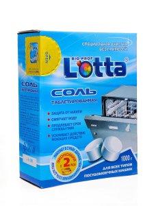 Таблетированная соль для посудомоечных машин LOTTA Соль таблетированная для ПММ "LOTTA" 1000 г (4660002310772)
