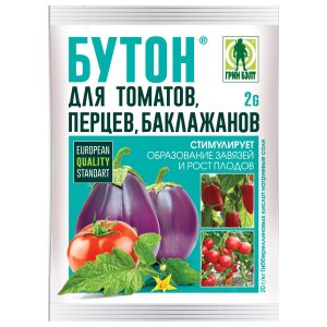 Стимулятор плодообразования для томатов, перцев, баклажанов ГРИН БЭЛТ Бутон 2 г (01-578)