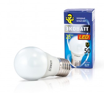 Лампа светодиодная Ecowatt P45 230В 5.3(50)w 4000k e27