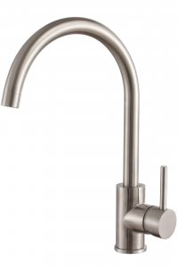 Поворотный смеситель для кухонной мойки Haiba HB70304-3 серый (для мойки)