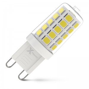 Лампа X-flash G9 3.3W 230V желтый свет, прозрачная