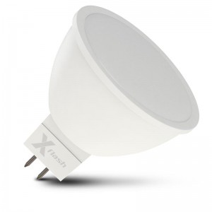 Лампа X-flash GU5.3 3W 230V белый свет, матовая