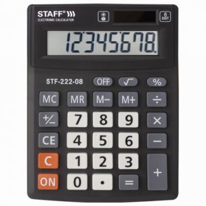 Компактный настольный калькулятор Staff PLUS STF-222 (250418)