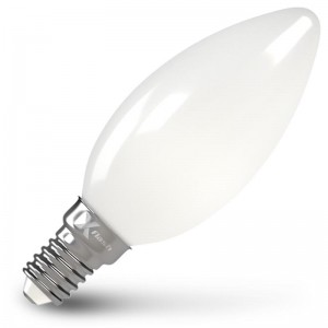 Лампа X-flash C35 E14 4W 230V желтый свет, матовая, филамент