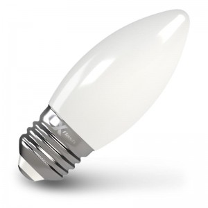 Лампа X-flash C35 E27 4W 230V желтый свет, матовая, филамент