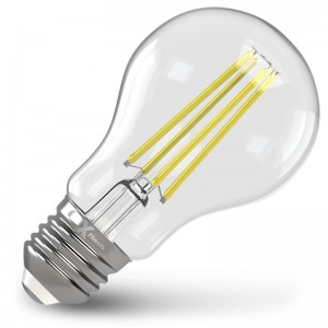 Лампочка X-flash A60 E27 6W 230V желтый свет, прозрачная, диммируем