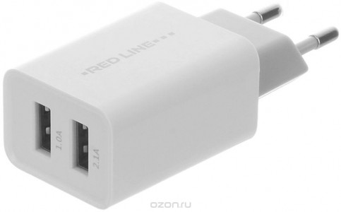 Зарядное устройство RedLine Lux 2 USB Z2 2.1A Fast Charger