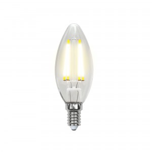 Лампа светодиодная Uniel Led-c35-6w/ww/e14/cl pls02wh 10шт