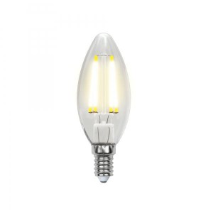 Лампа светодиодная Uniel Led-c35-6w/nw/e14/cl pls02wh