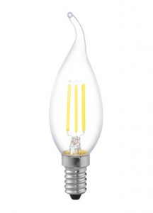 Лампа светодиодная Uniel Led-cw35-6w/nw/e14/cl pls02wh