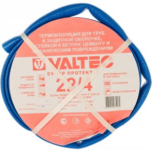 Трубная теплоизоляция VALTEC Протект диаметр 23 мм синяя 10 м (82945)