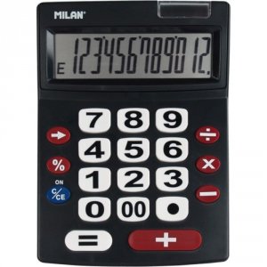Настольный полноразмерный калькулятор Milan 151712BL 973144