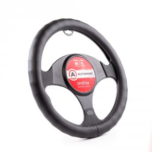 Оплетка руля Autoprofi AP-1912 BK M