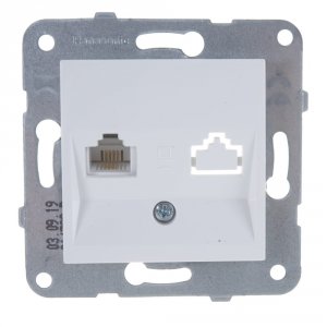 Розетка-модуль Panasonic Karre Plus (54907 WKTT0402-2WH)