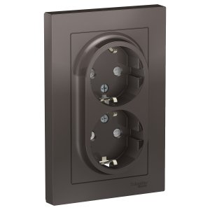 Двойная розетка Schneider Electric AtlasDesign (ATN000626)