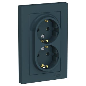 Двойная розетка Schneider Electric Atlasdesign atn000824 (ATN000824)