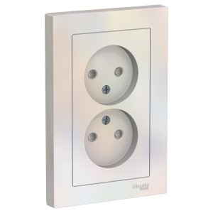Двойная розетка Schneider Electric AtlasDesign (ATN000422)
