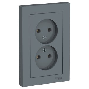 Двойная розетка Schneider Electric AtlasDesign (ATN000720)