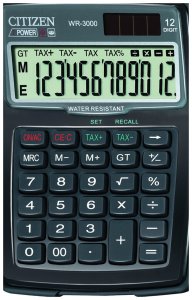 Водонепроницаемый калькулятор Citizen WR-3000